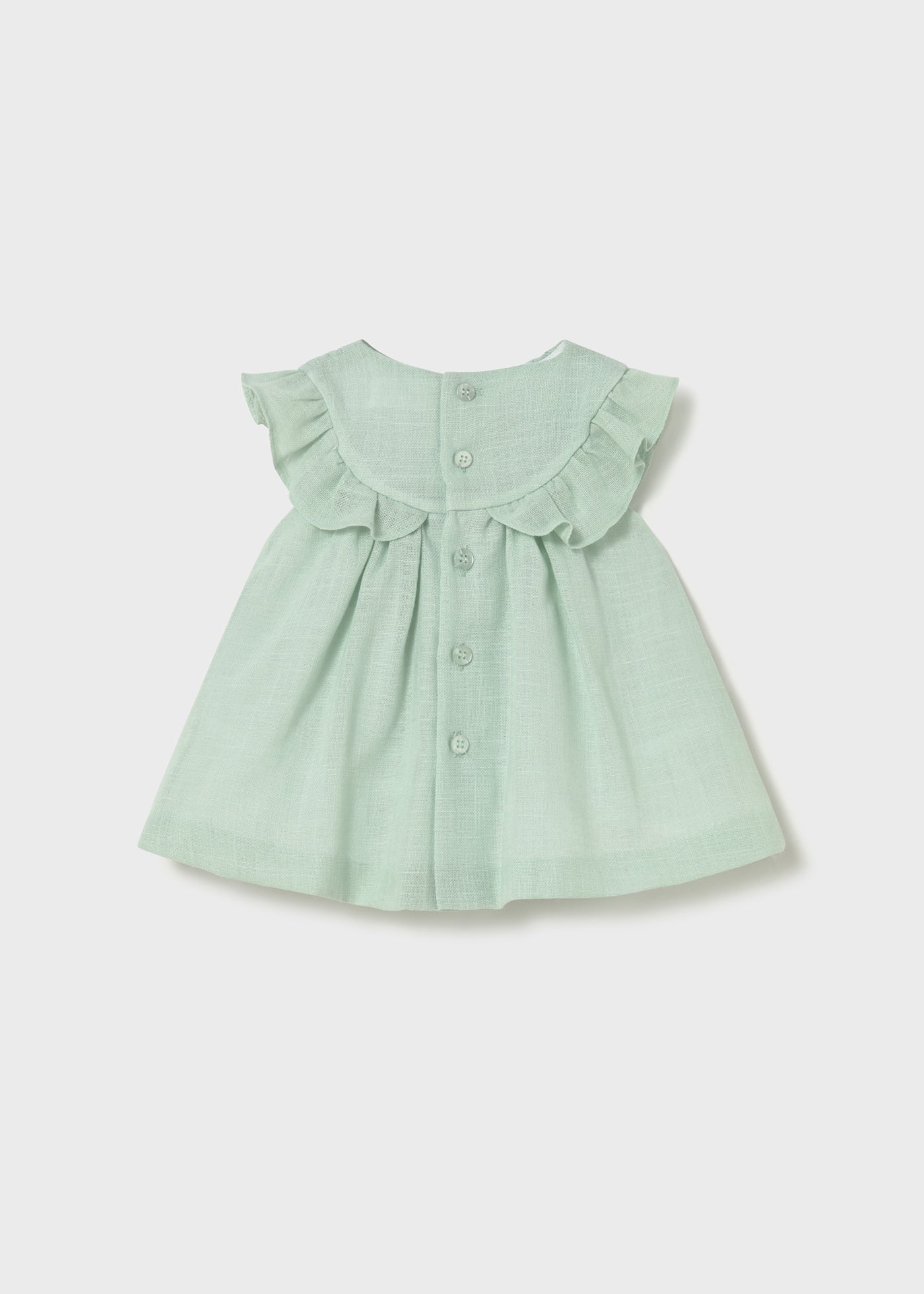 Vestido nido de abeja recién nacida