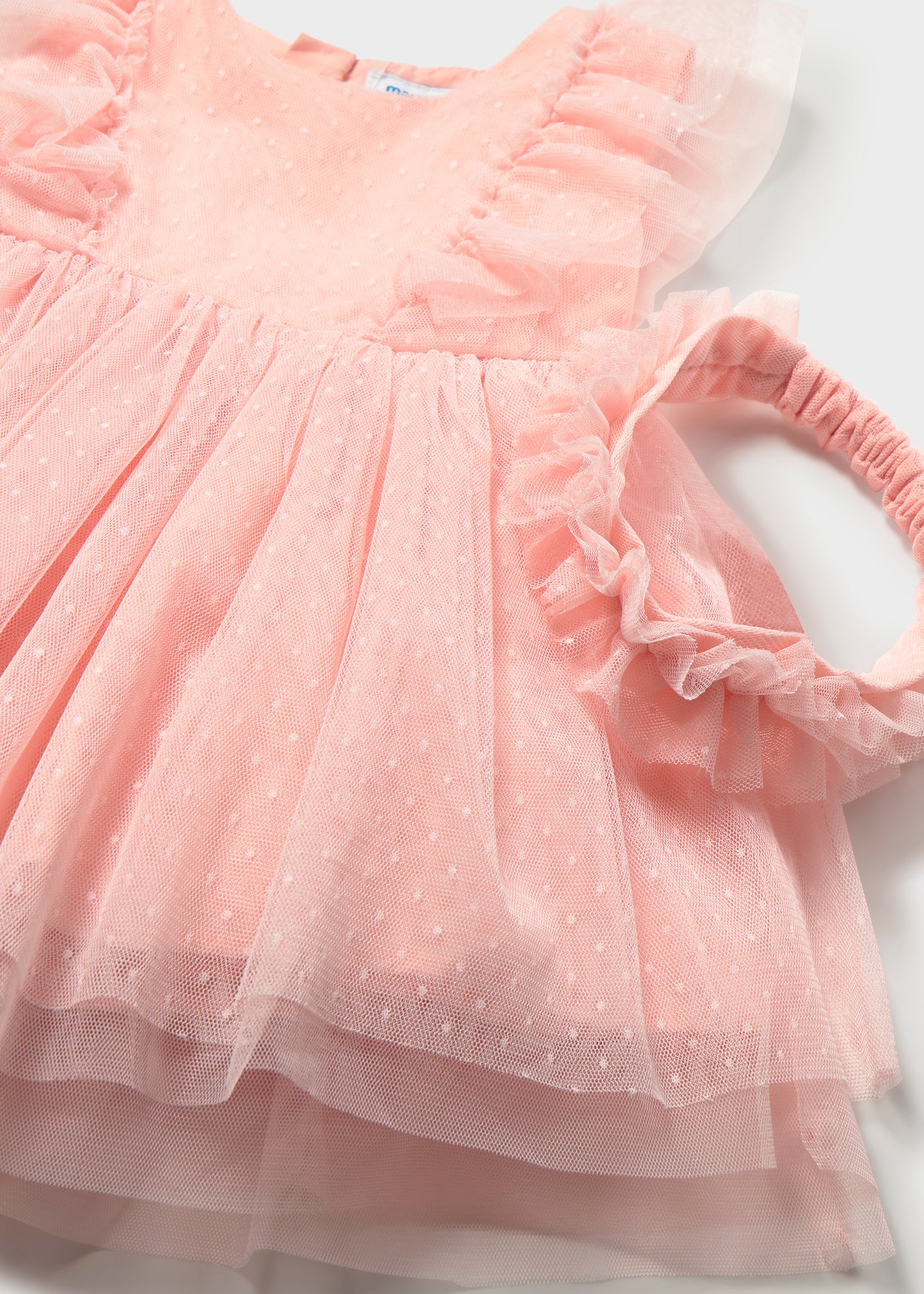 Vestido tul con diadema bebé