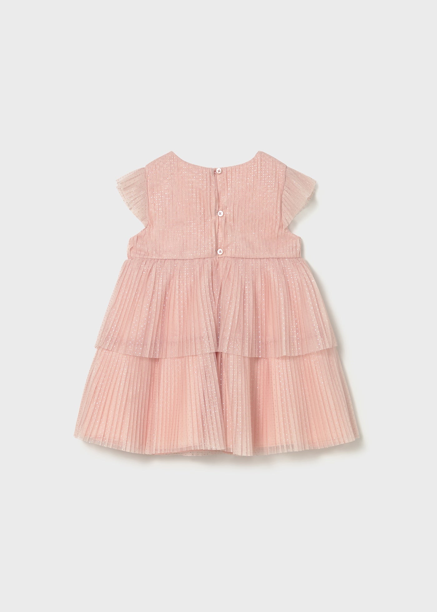 Vestido tul plisado bebé