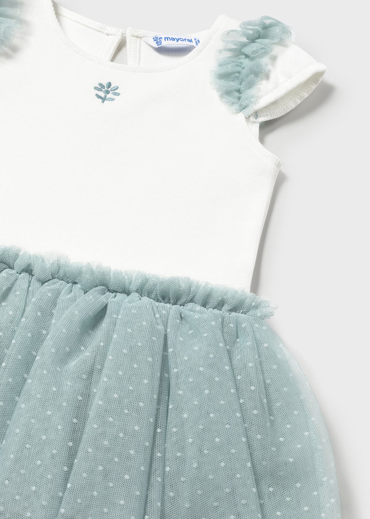 Vestido combinado con tutú bebé