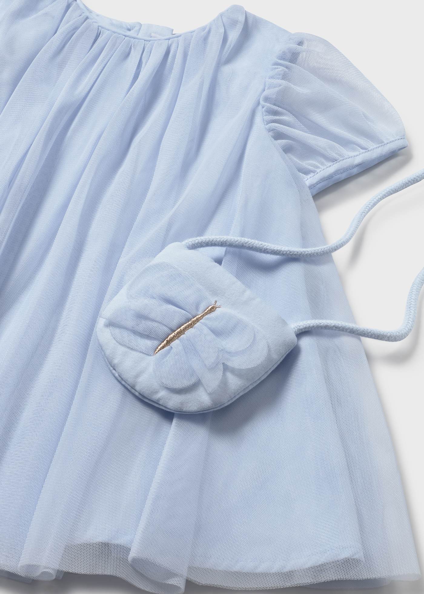 Vestido tul con bolso bebé