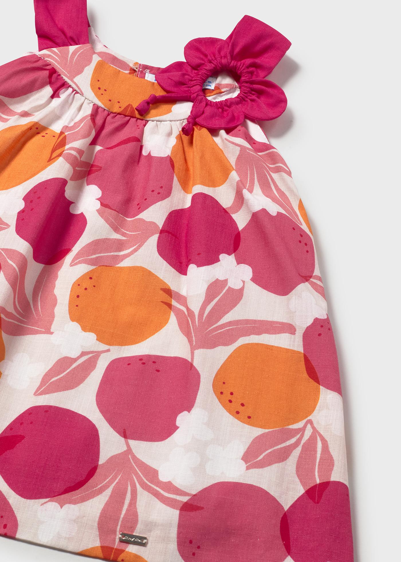 Vestido estampado flor bebé