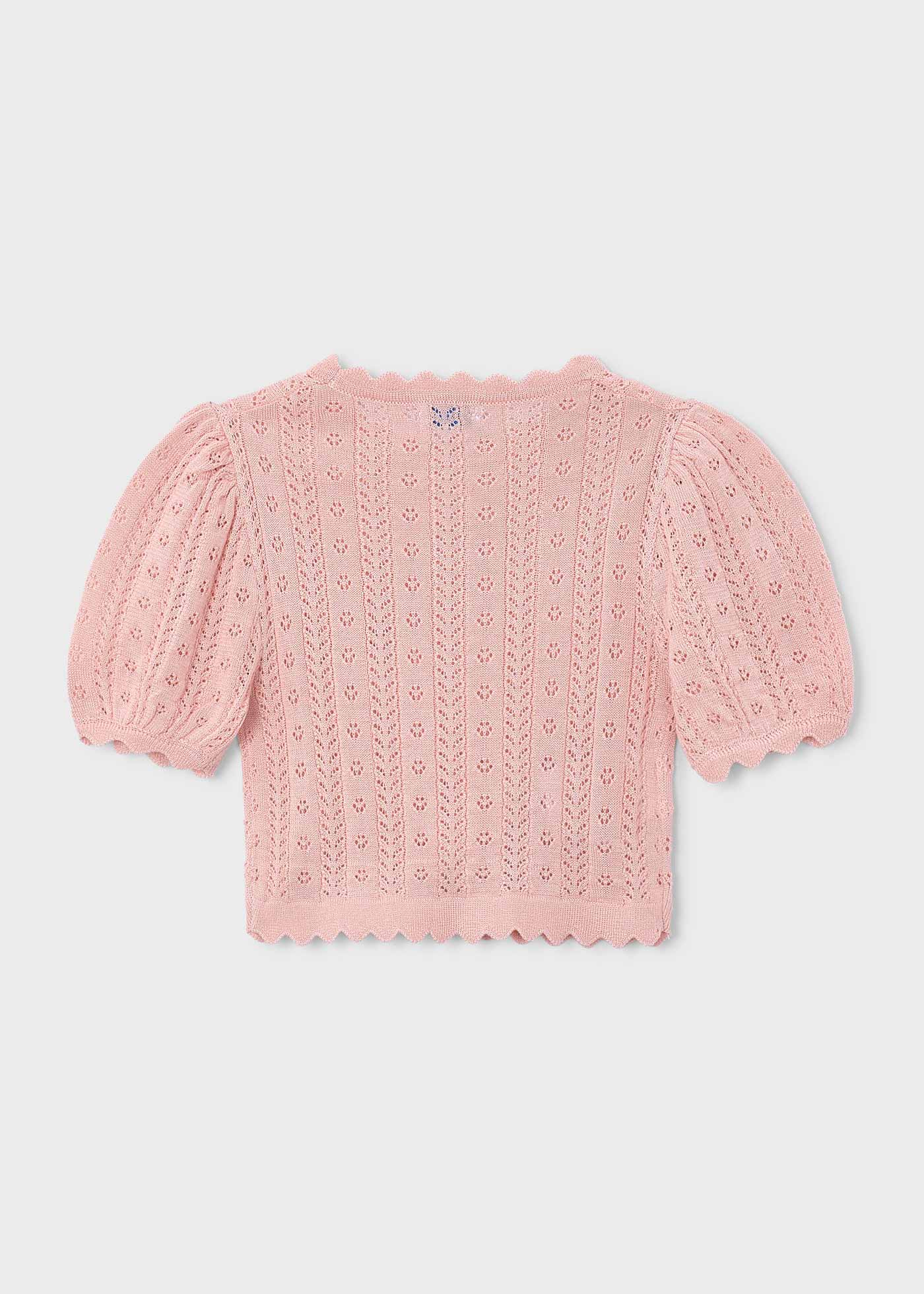 Camiseta cuello ondas niña