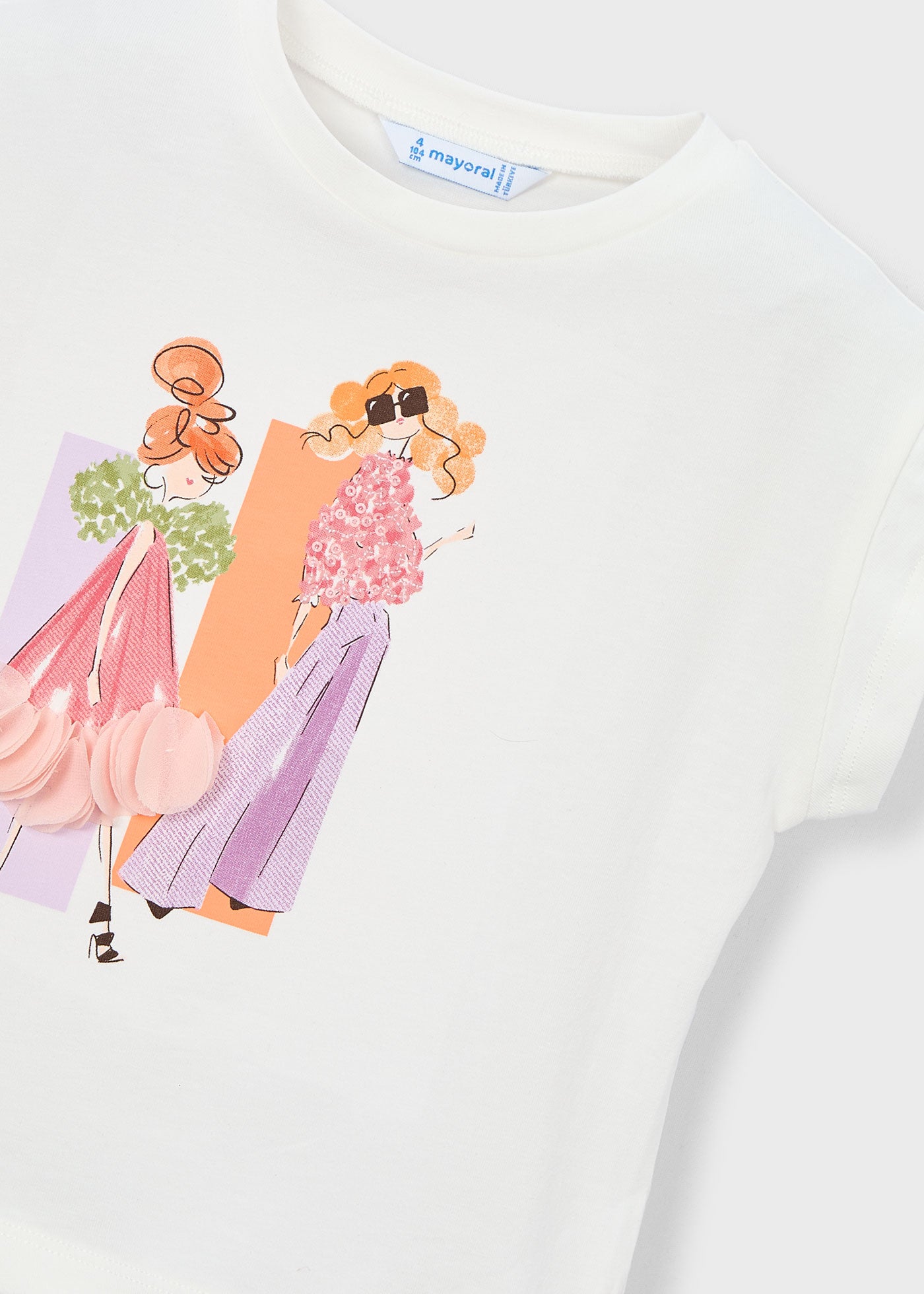 Camiseta estampado muñeca niña