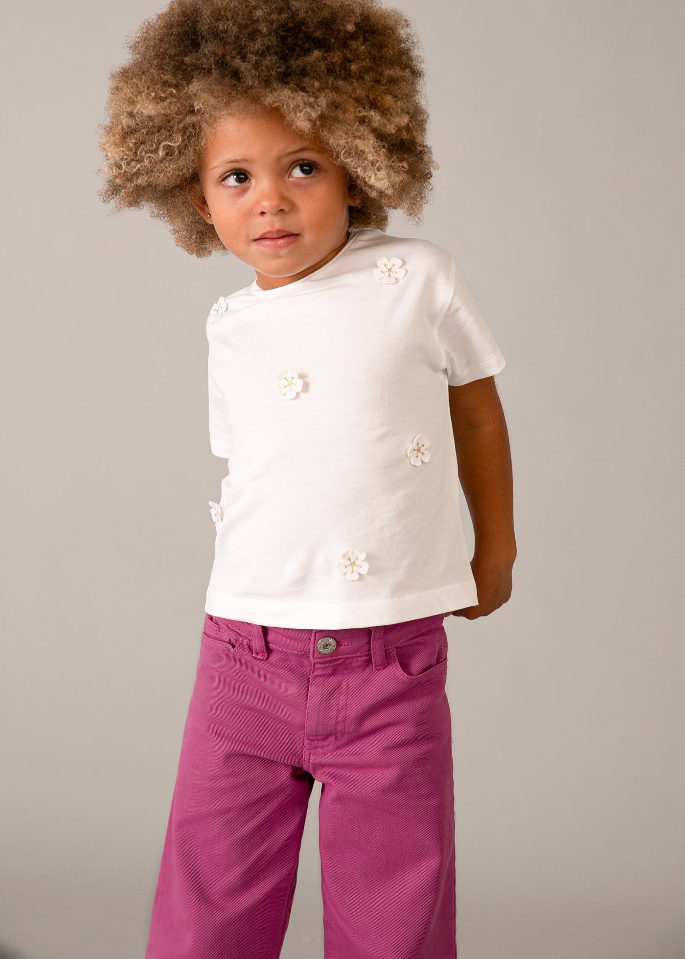 Camiseta aplique niña