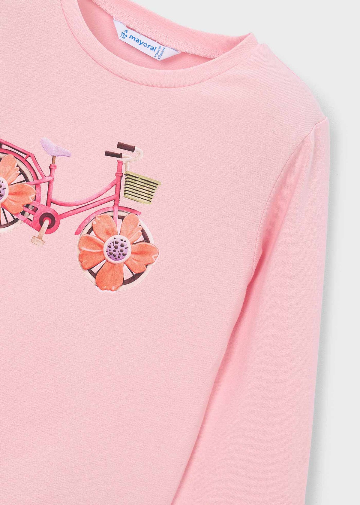 Camiseta de manga larga bicicleta niña