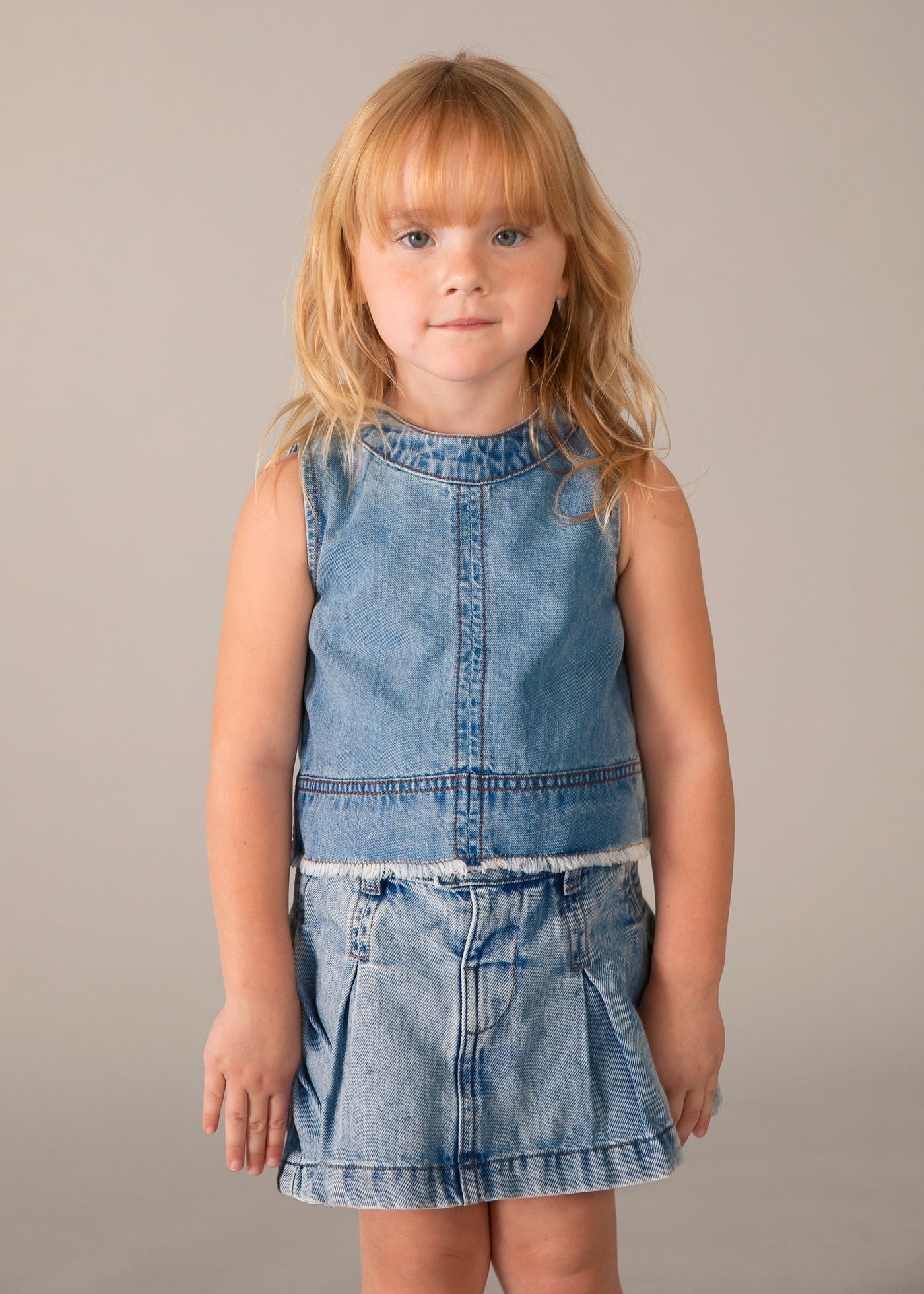Top vaquero niña