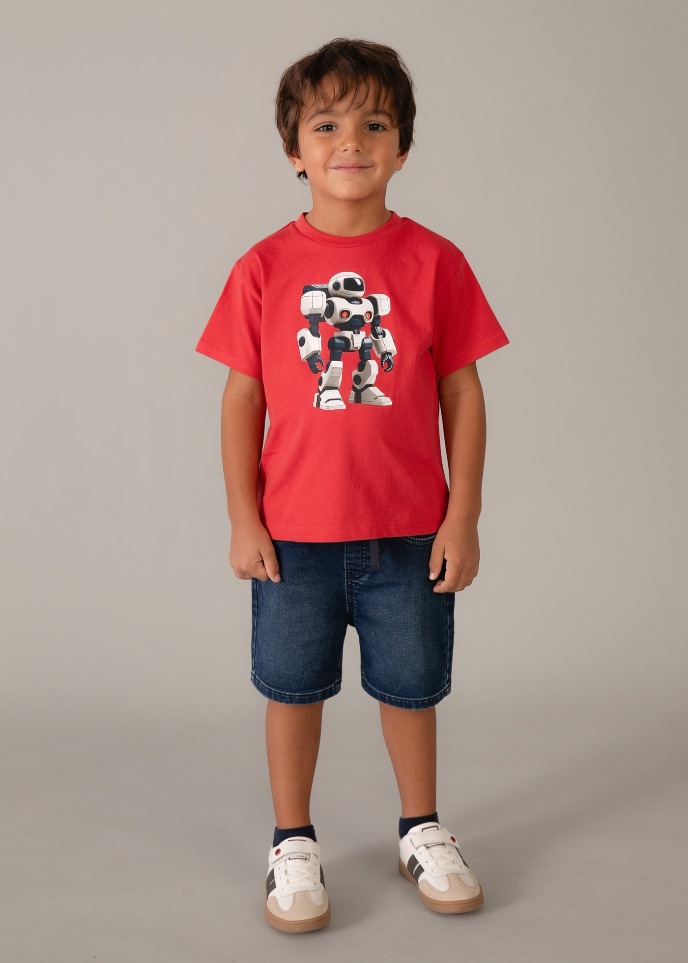 Camiseta robot niño