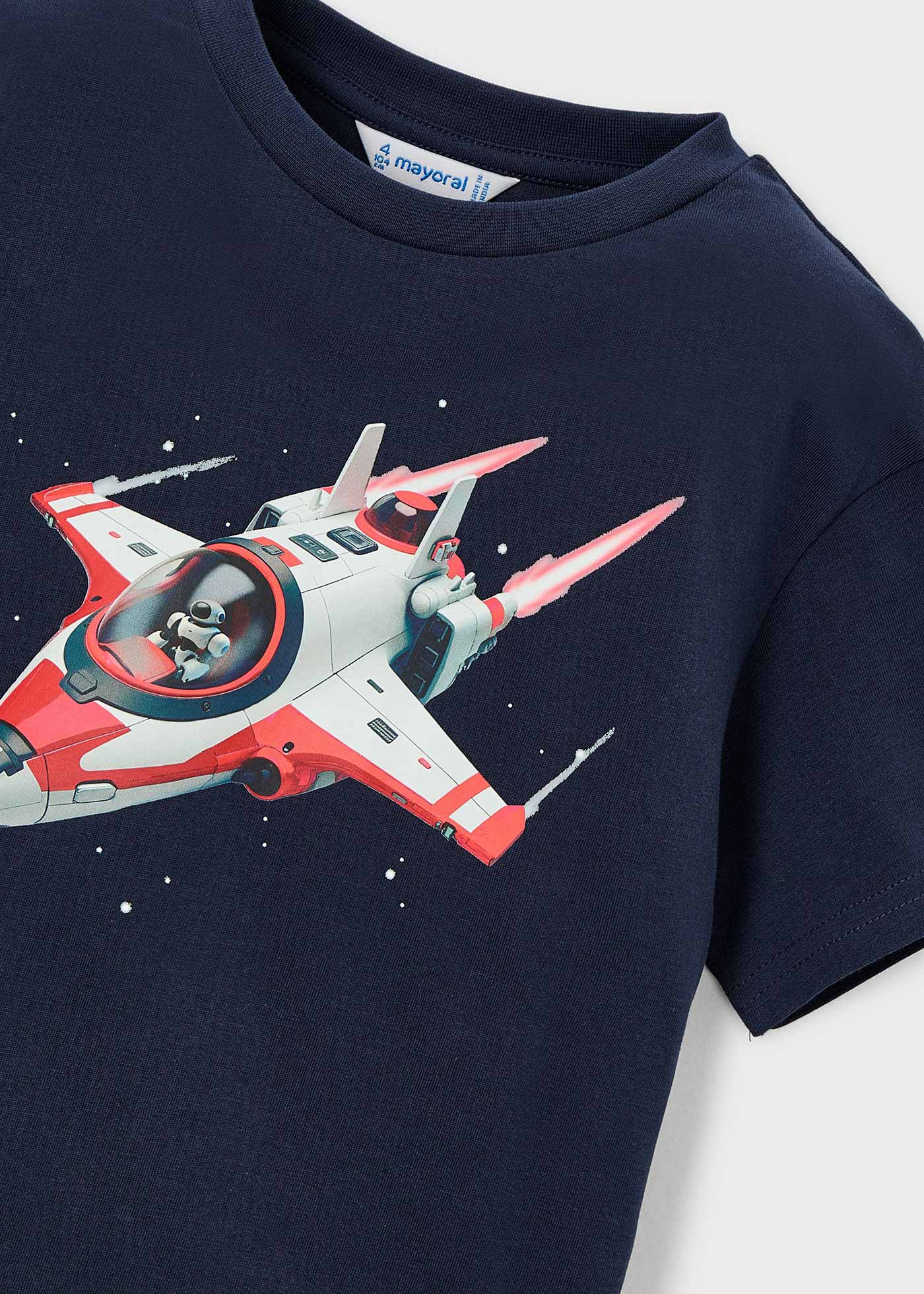 Camiseta nave espacial niño