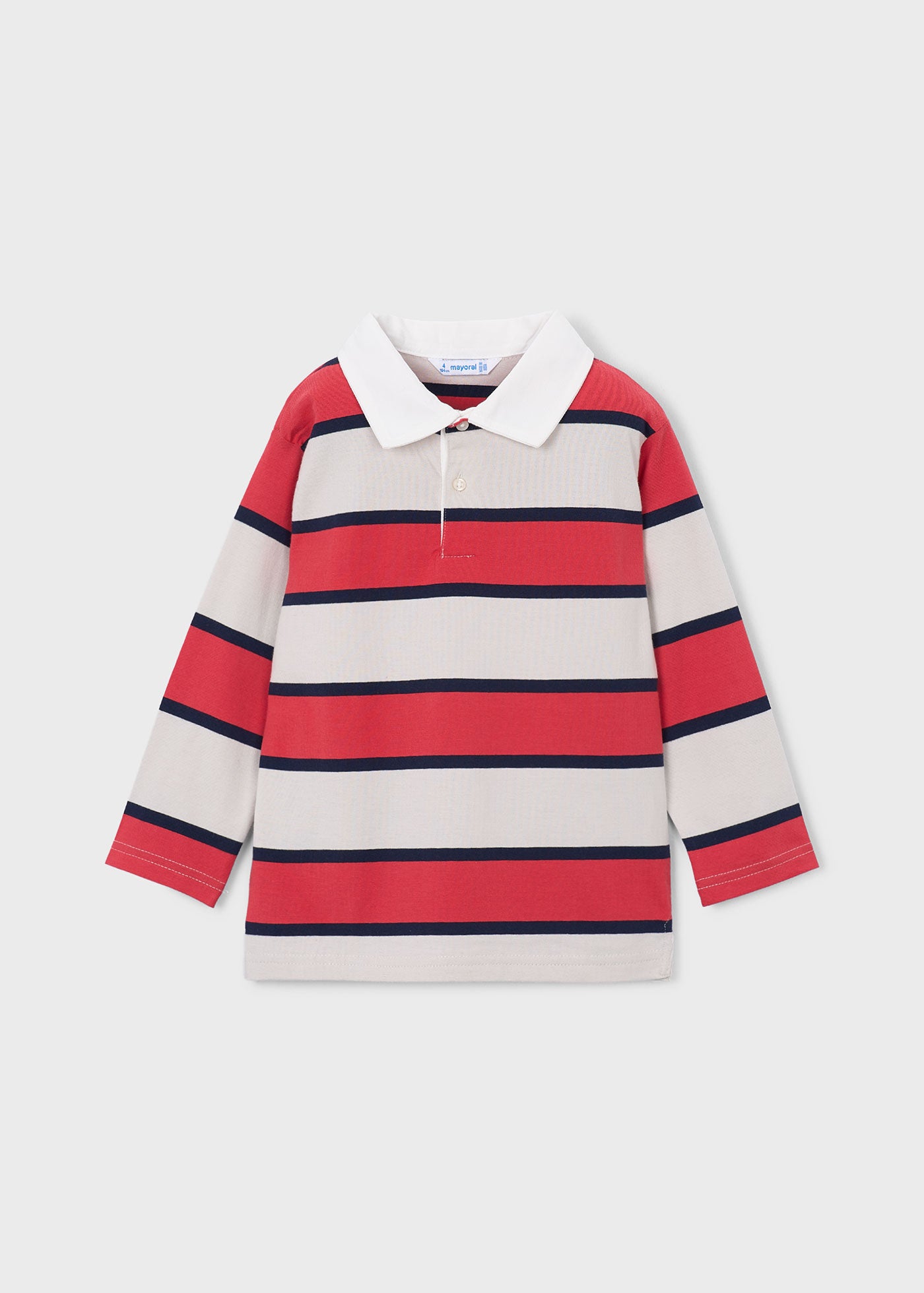 Polo manga larga rayas niño