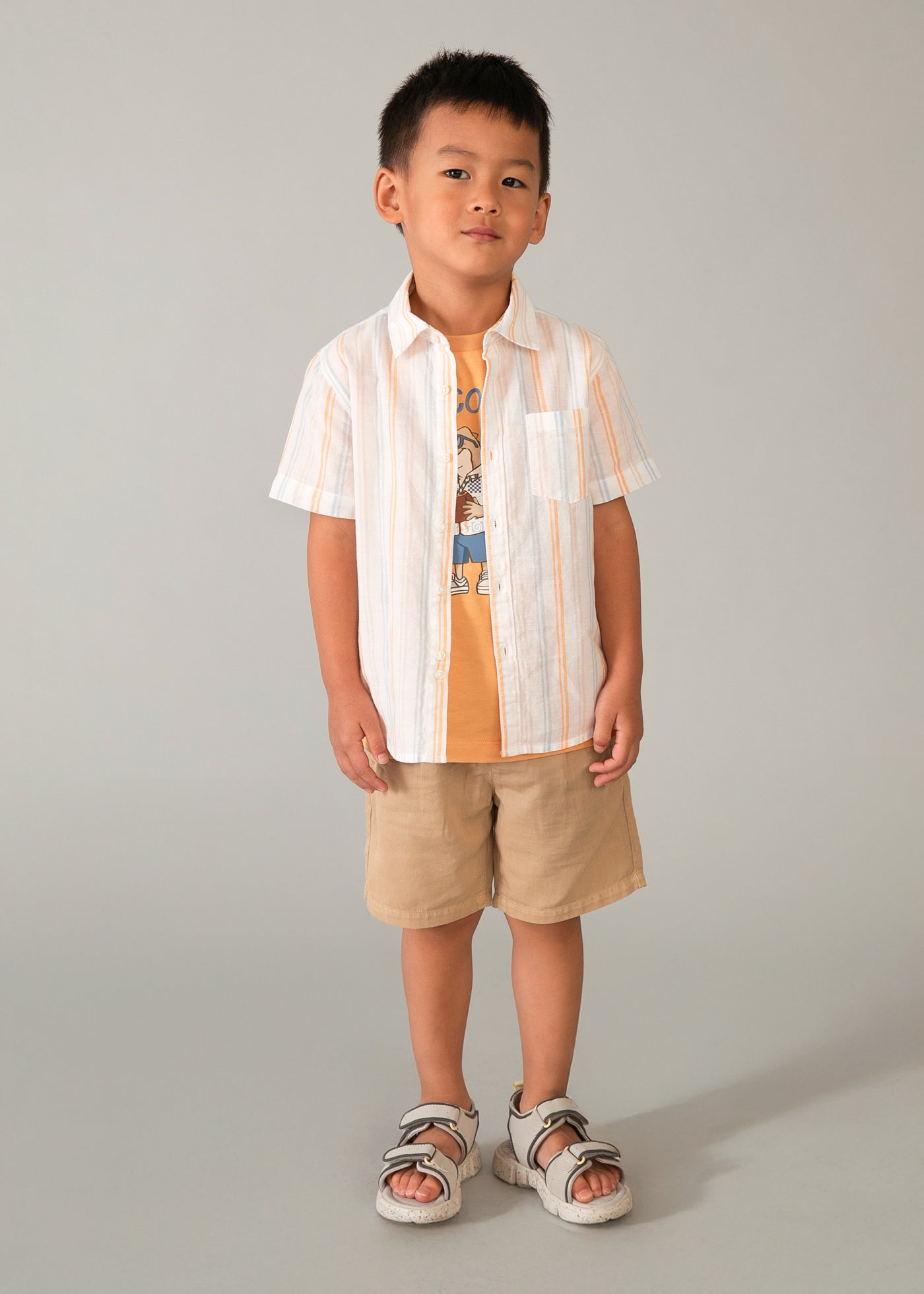 Camisa con lino niño