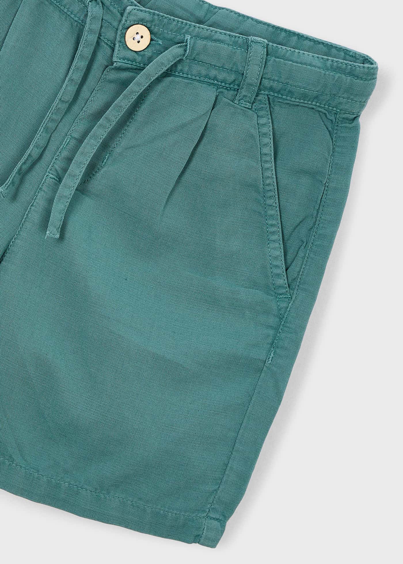 Bermuda relaxed fit con lino niño