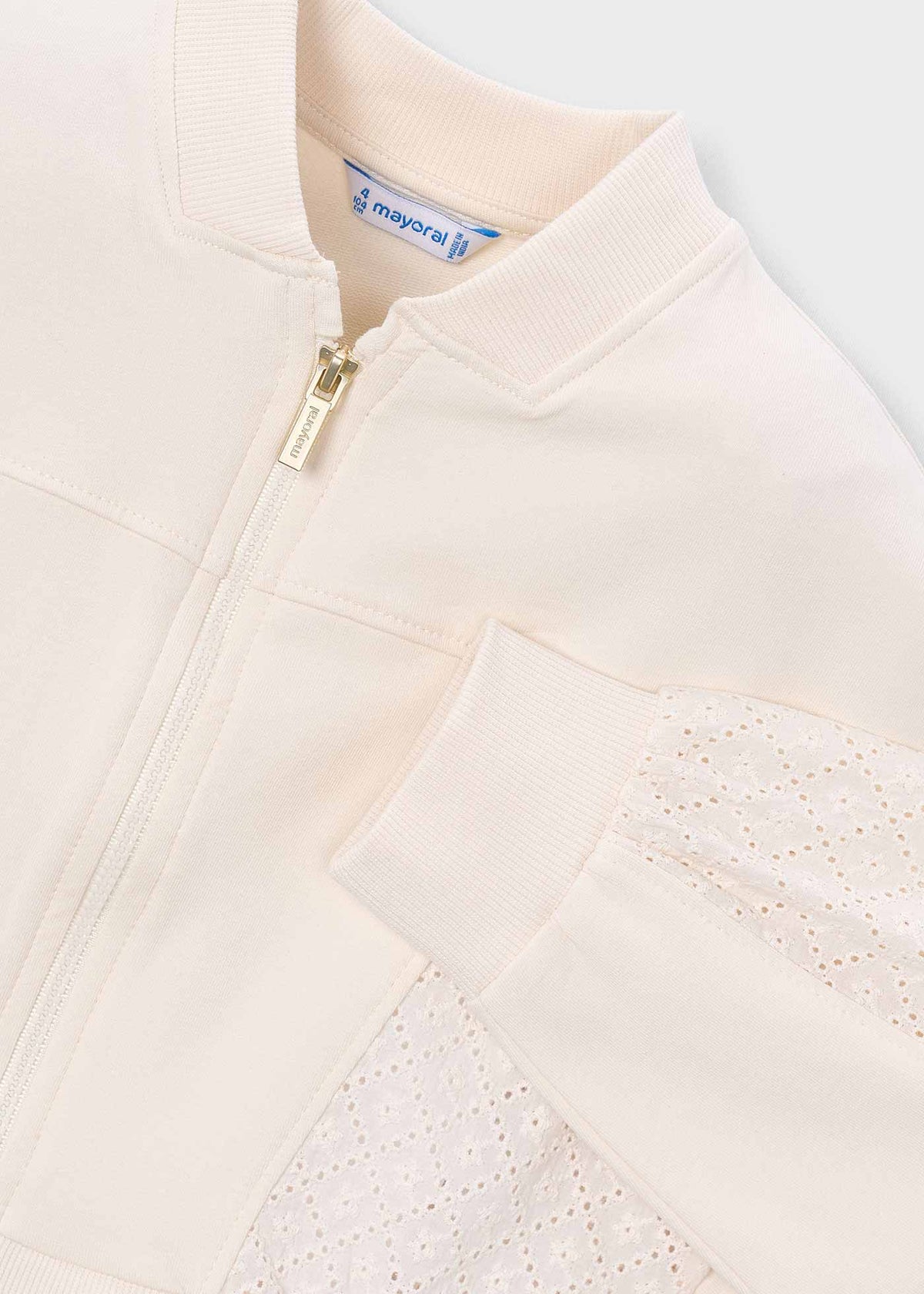 Sudadera cremallera niña