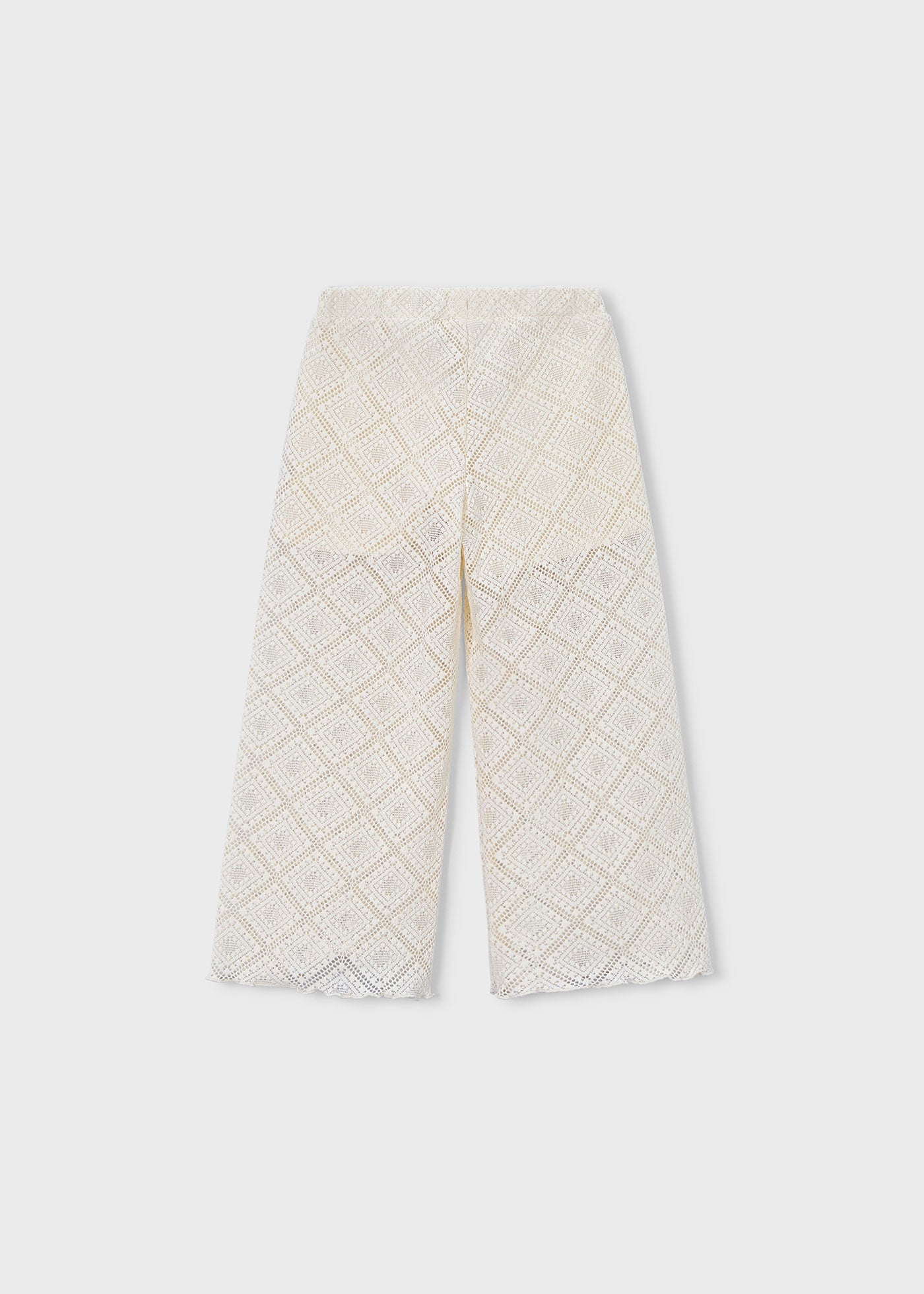Pantalón largo crochet niña