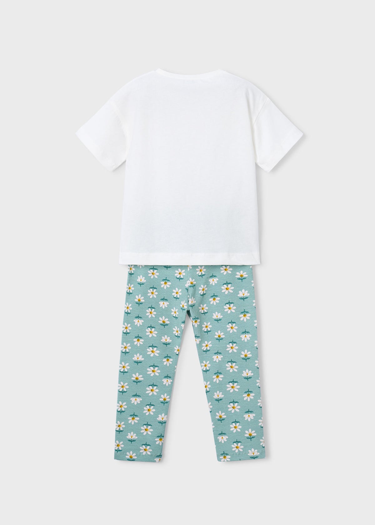 Conjunto legging estampado y camiseta niña