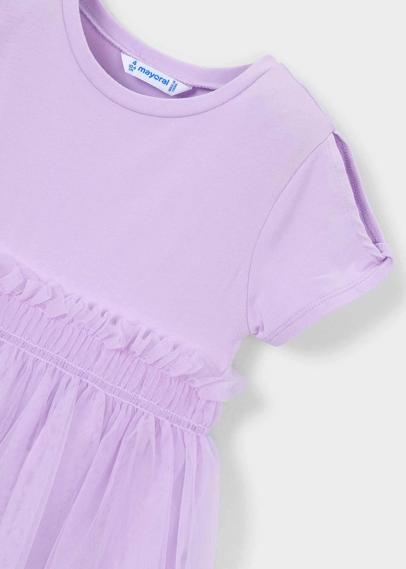 Vestido combinado niña