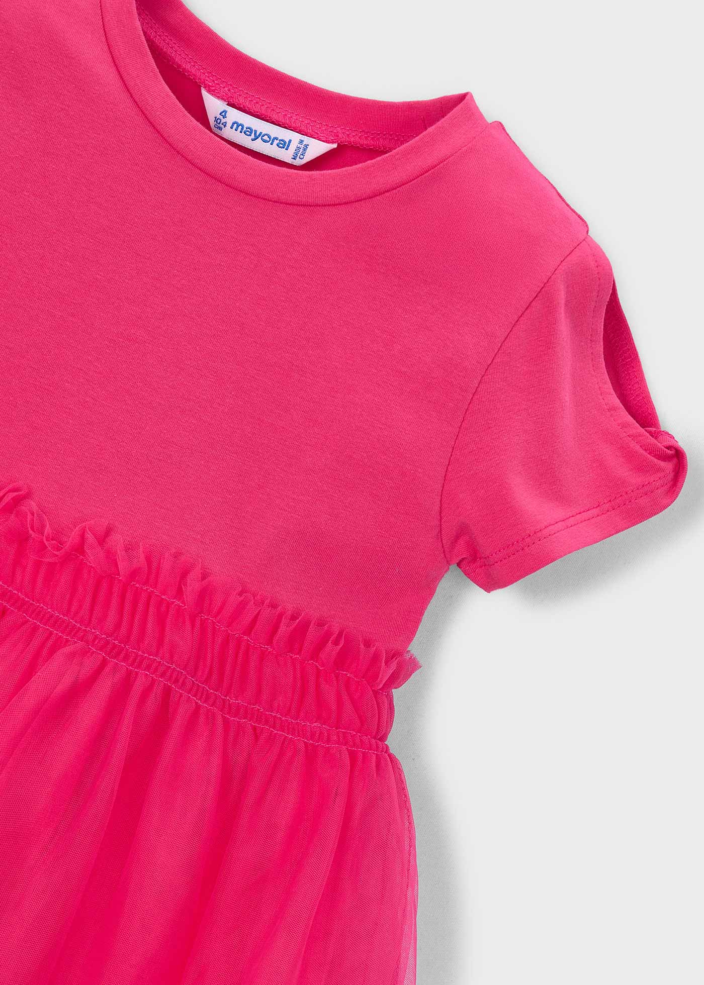 Vestido combinado niña
