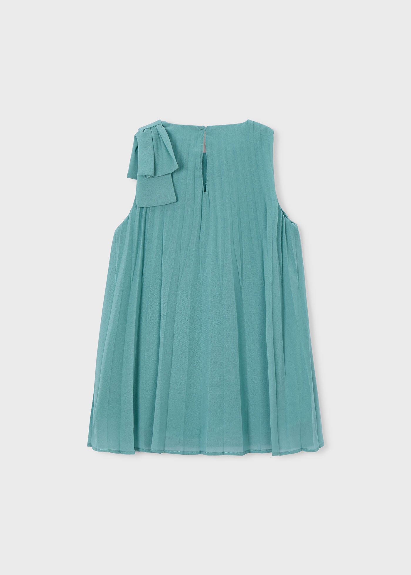 Vestido plisado lazo niña