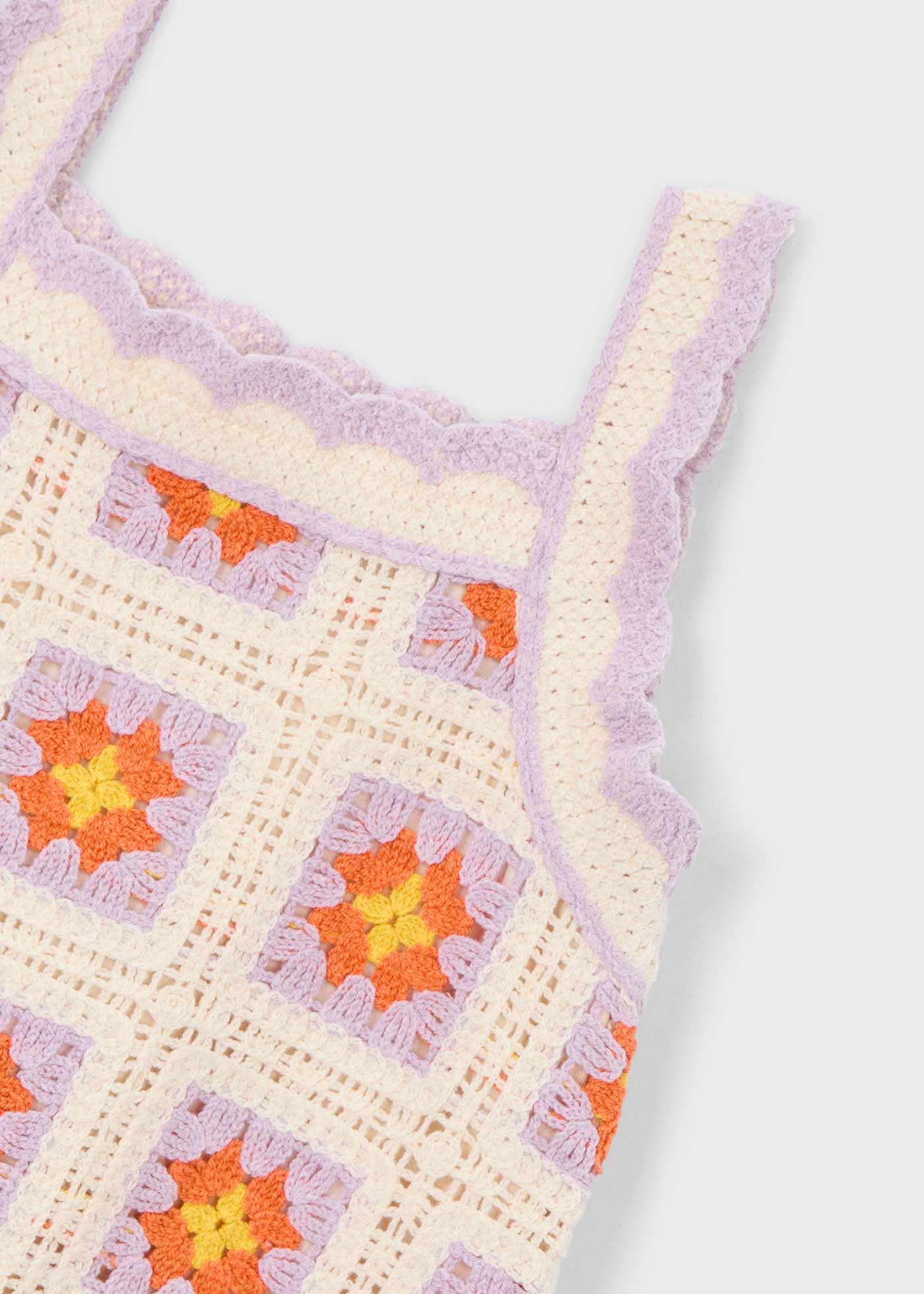 Vestido crochet niña
