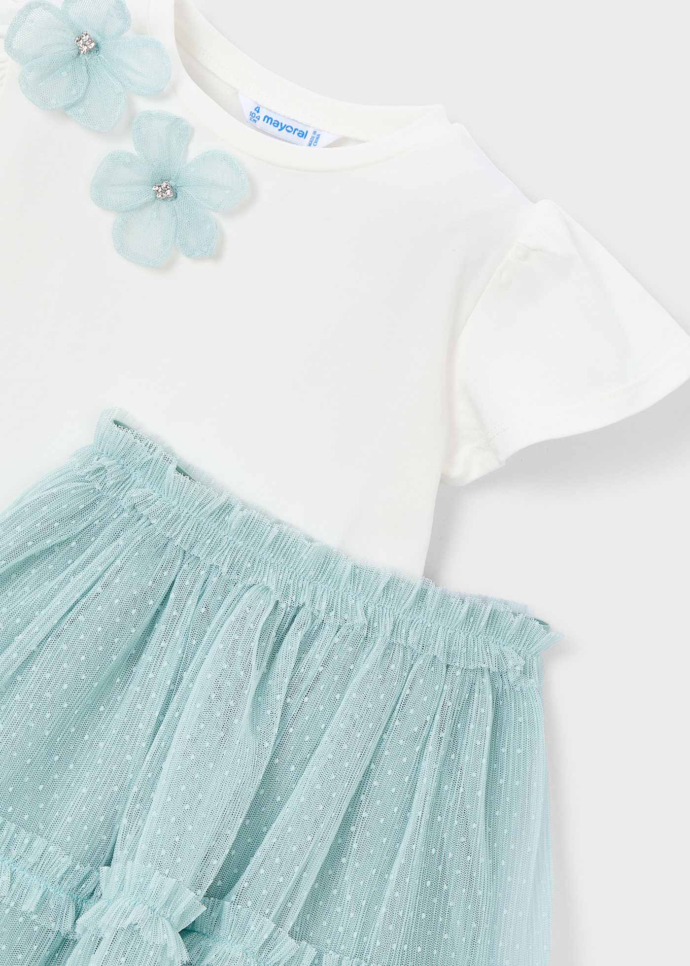 Σετ φούστα τούλι και μπλούζα κορίτσι