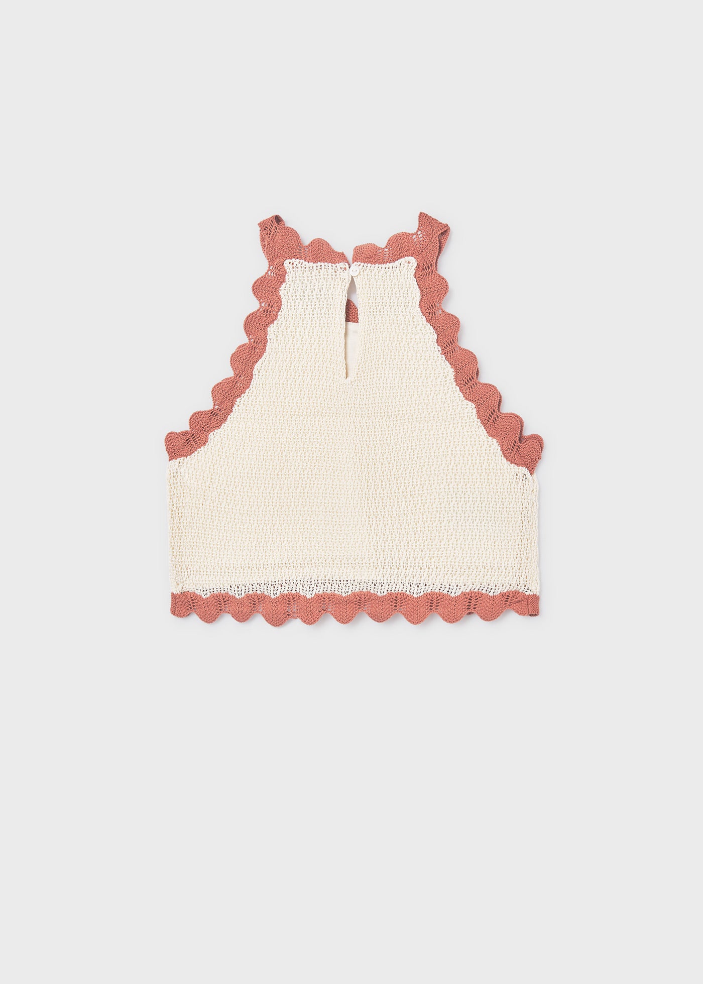 Top tricot flores chica