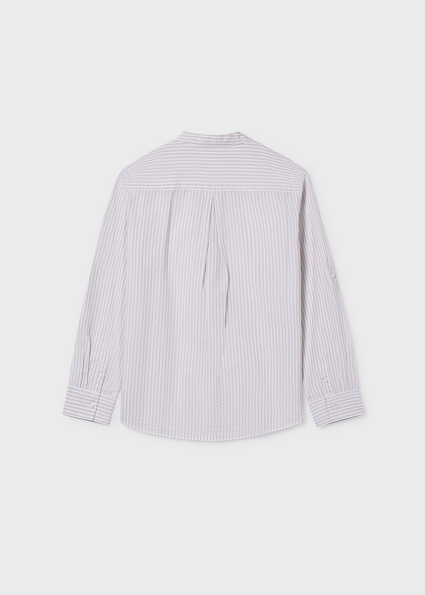 Camisa manga larga cuello mao chico