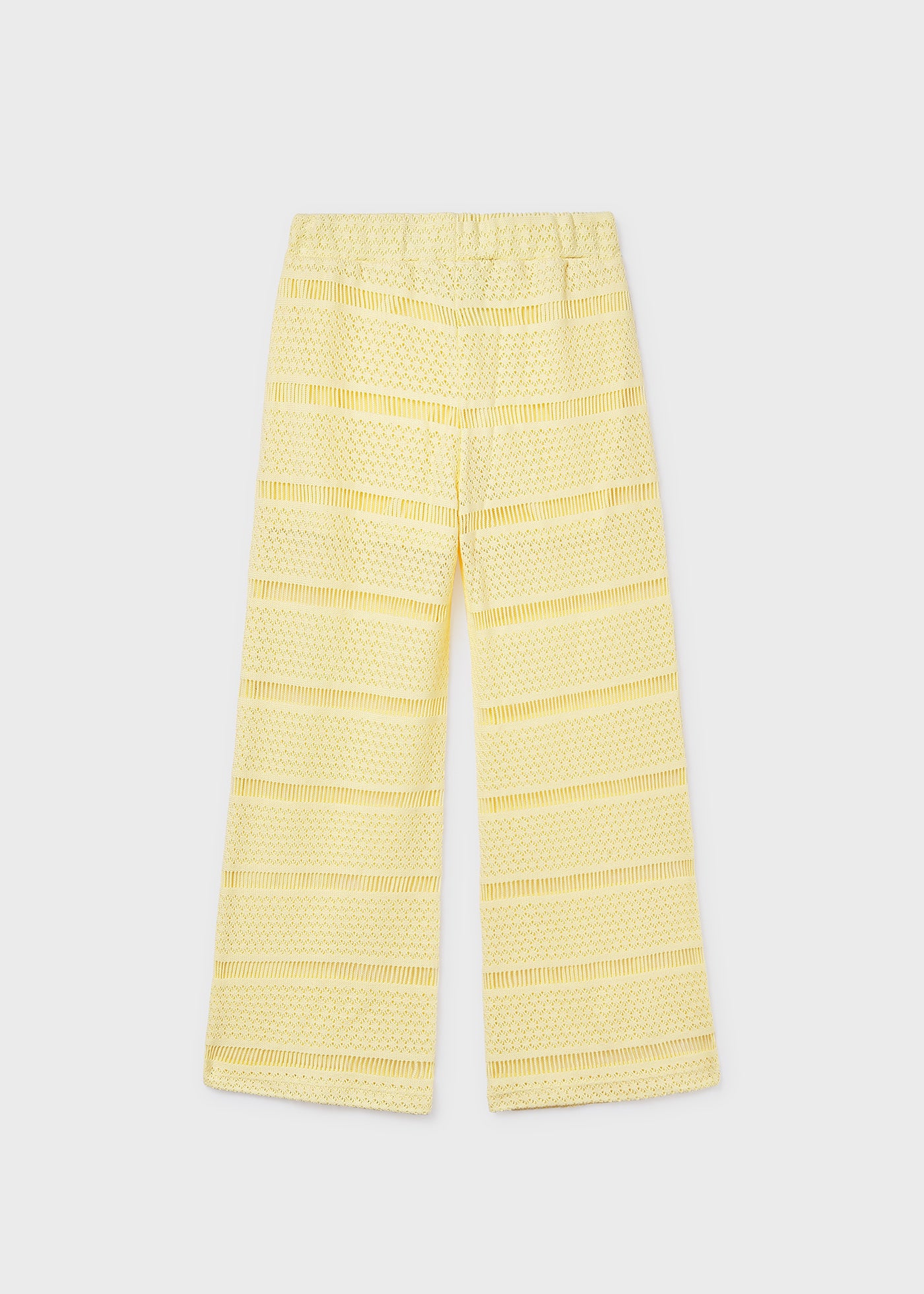 Pantalón largo crochet chica