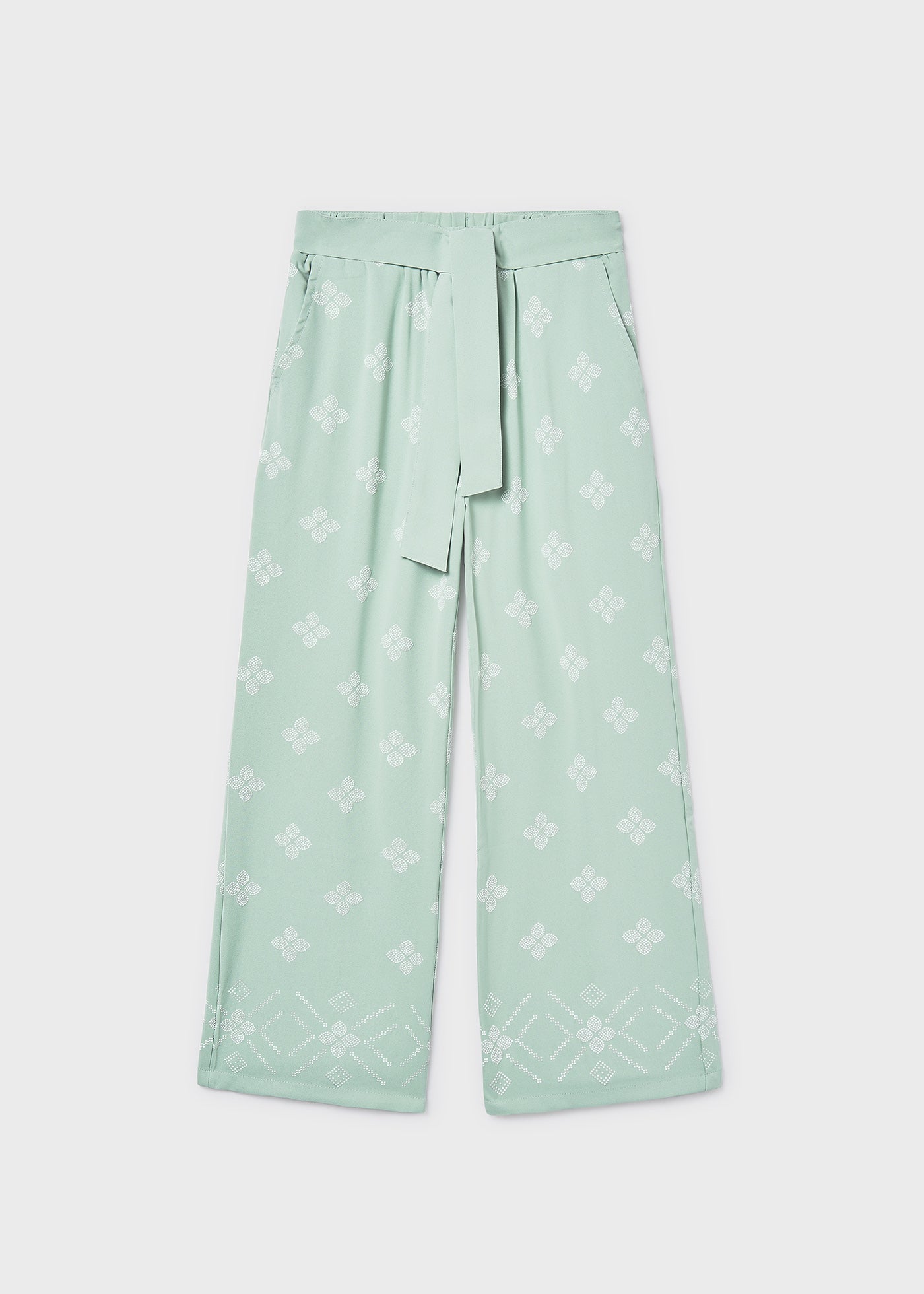 Pantalón largo estampado chica