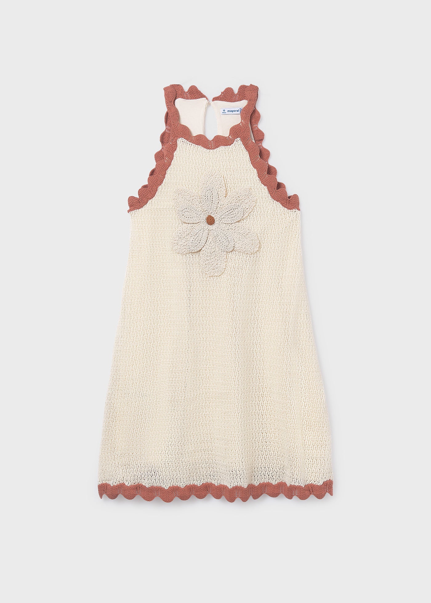 Vestido aplique flor chica