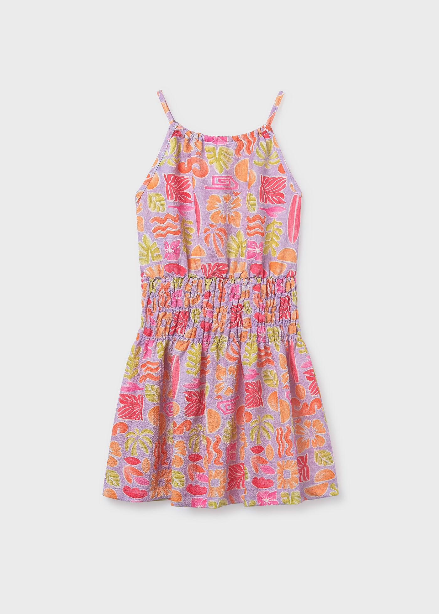 Vestido estampado chica