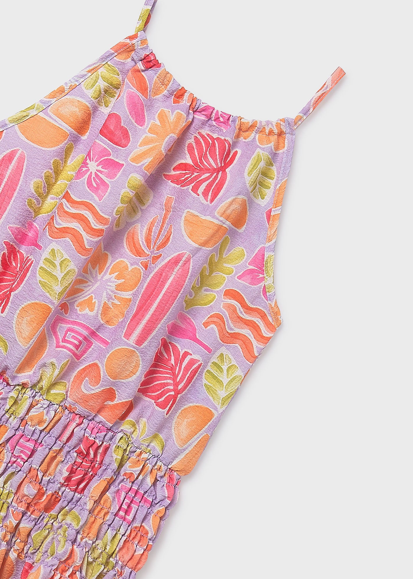 Vestido estampado chica