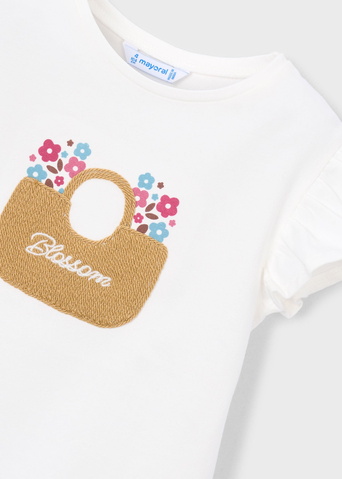 Camiseta aplique niña
