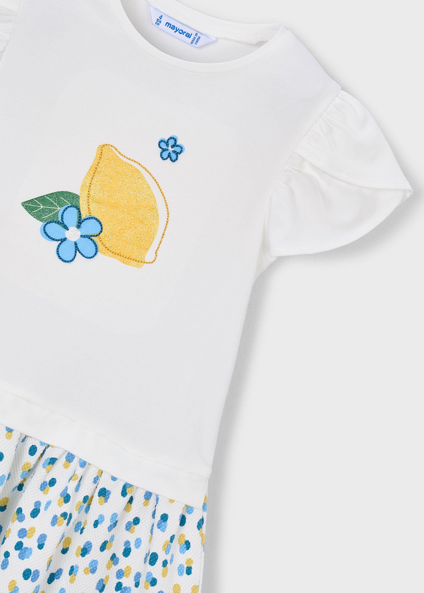 Vestido combinado niña
