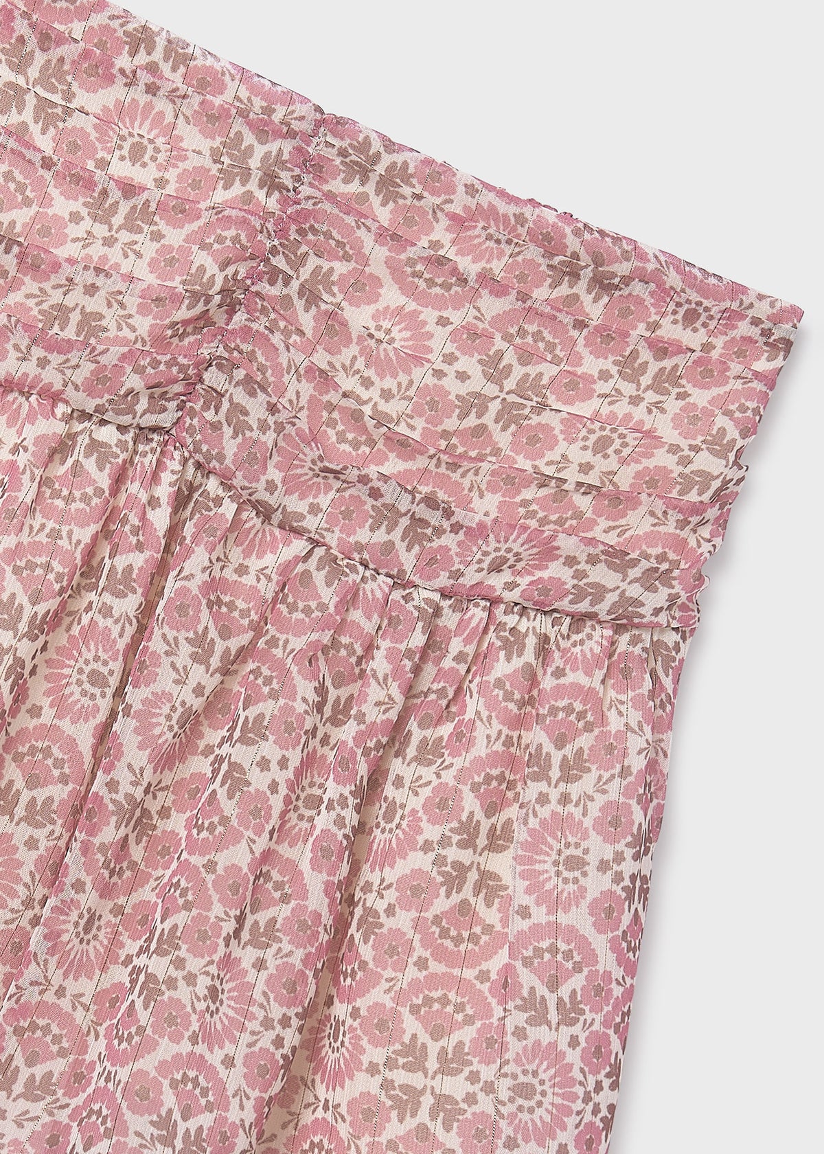 Falda gasa estampada chica