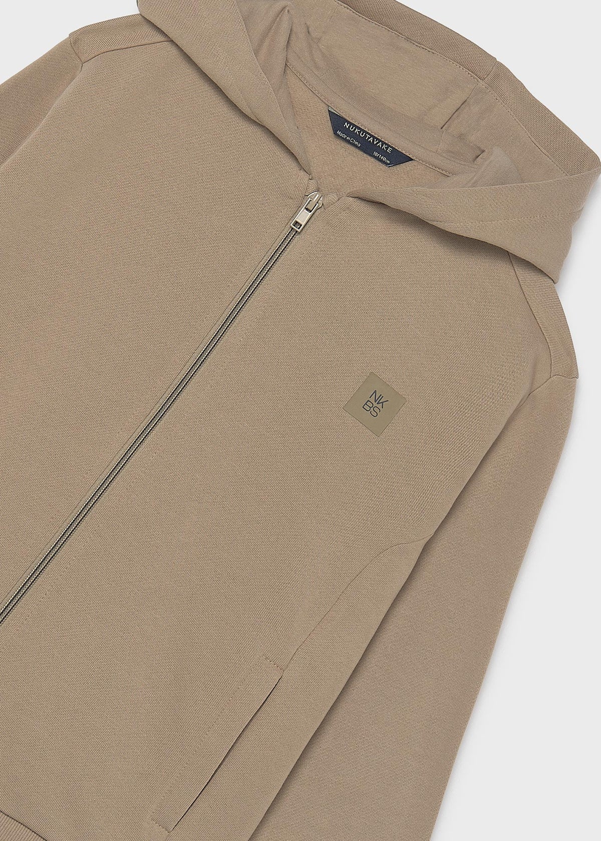 Sudadera cremallera básica chico