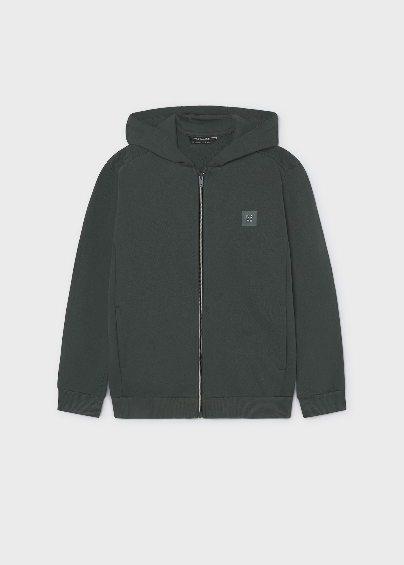 Sudadera cremallera básica chico