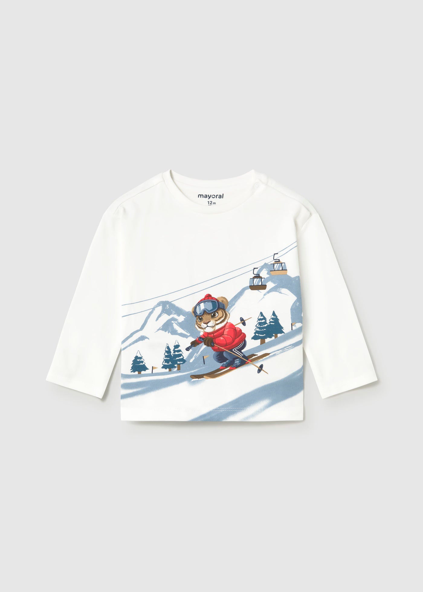 Camiseta tigre esquí bebé