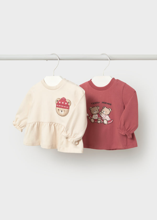 Set 2 camisetas recién nacida