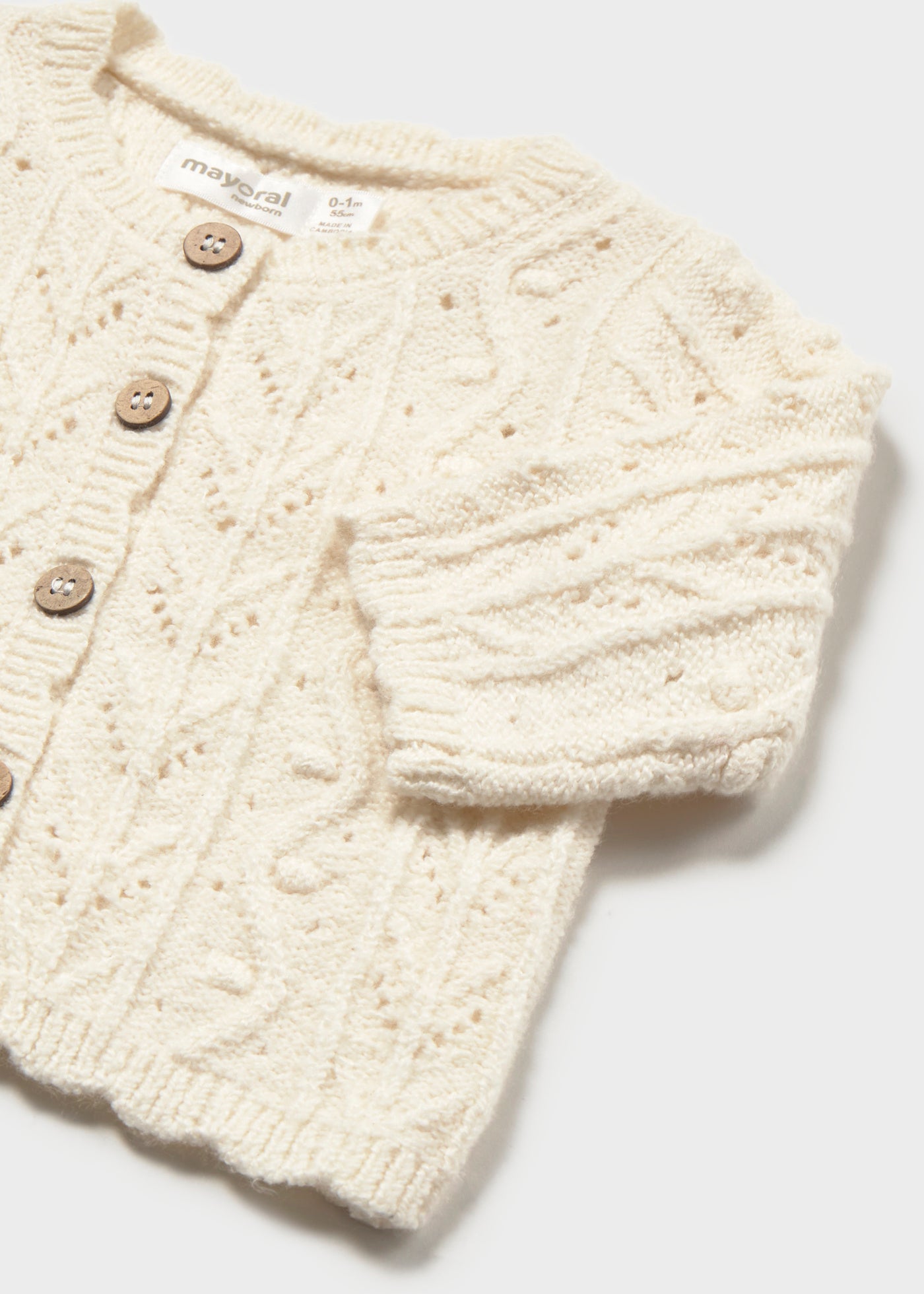Rebeca tricot recién nacida