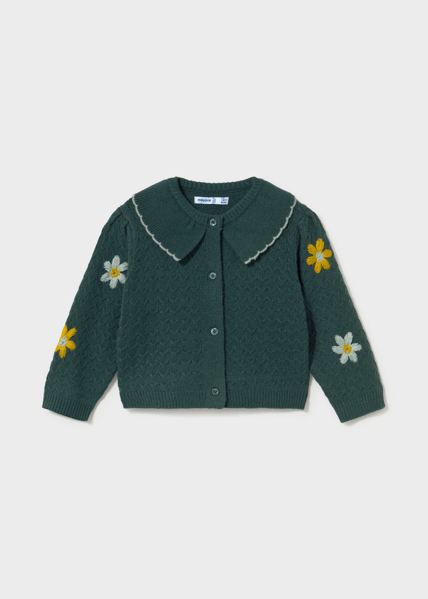 Rebeca tricot flores bebé