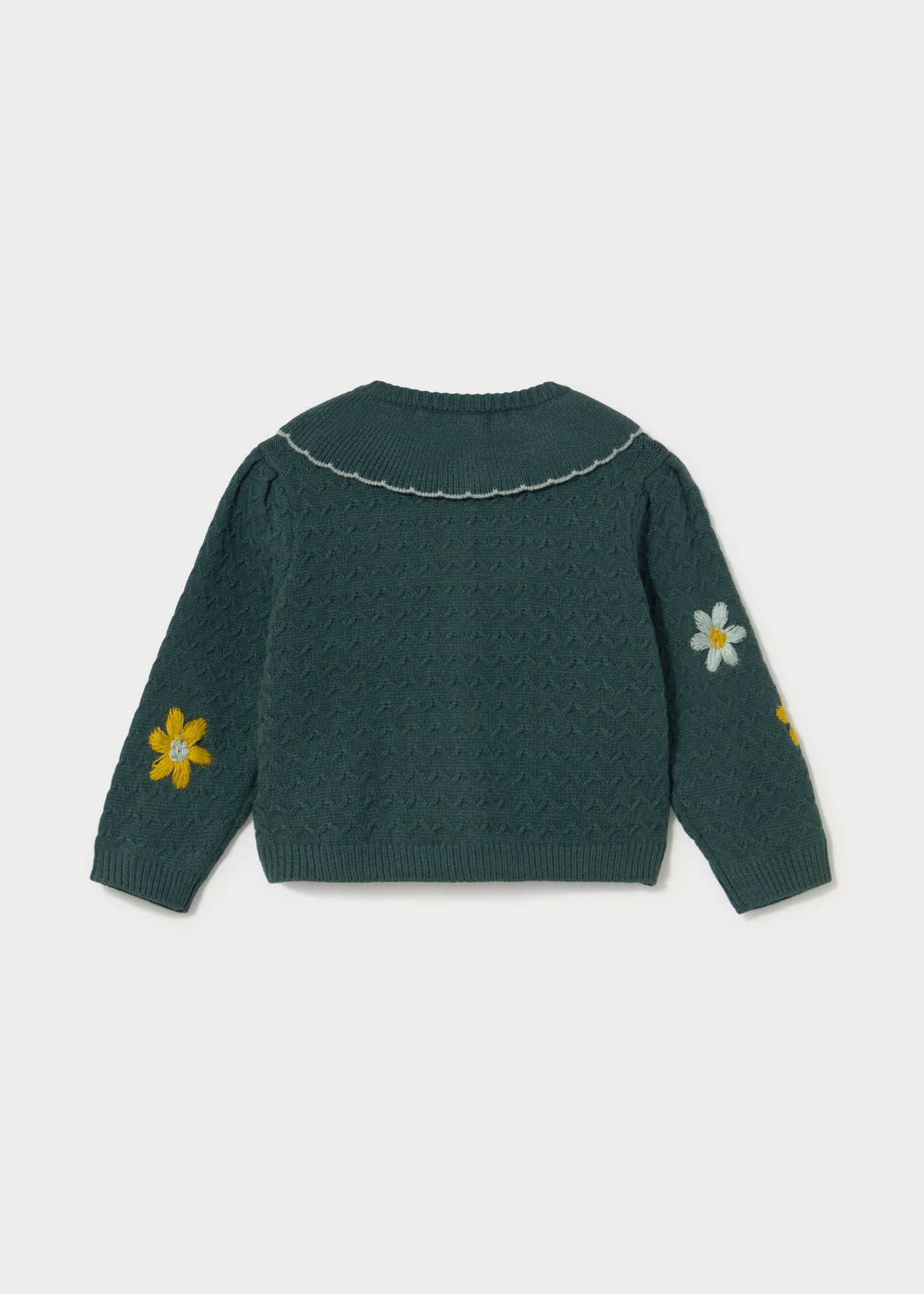 Rebeca tricot flores bebé
