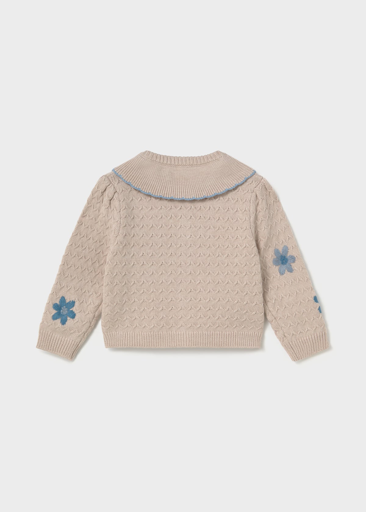 Rebeca tricot flores bebé