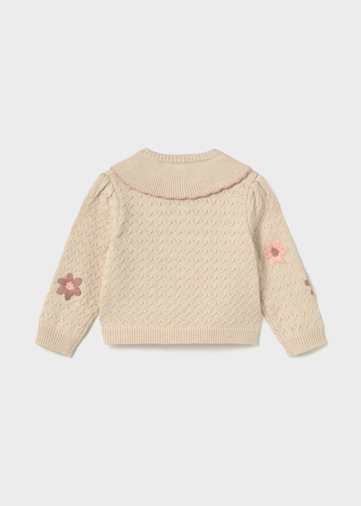 Rebeca tricot flores bebé
