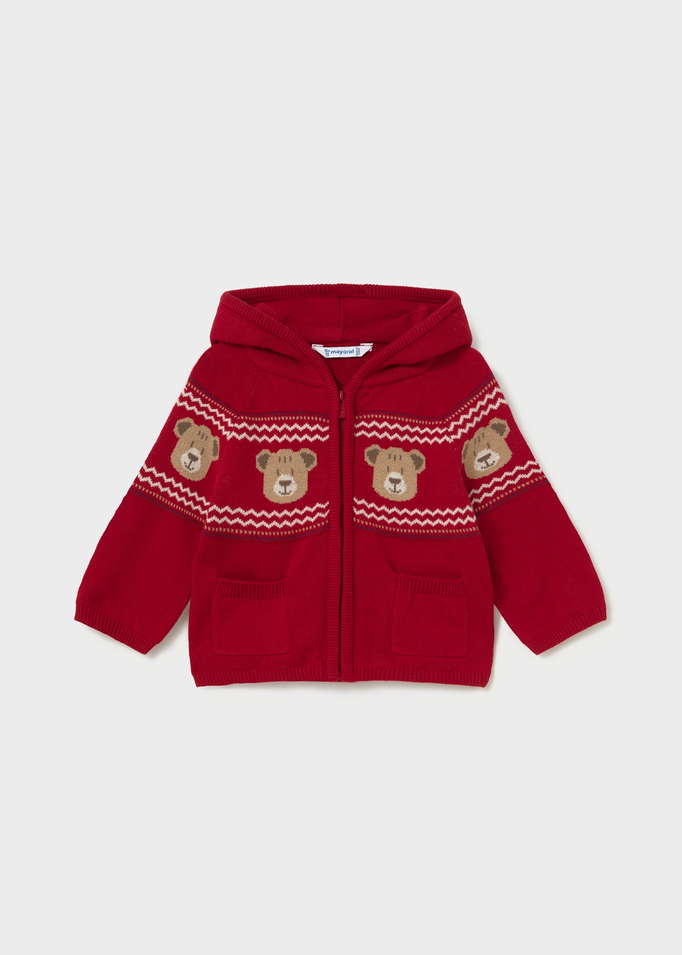 Sudadera cremallera tricot ositos bebé