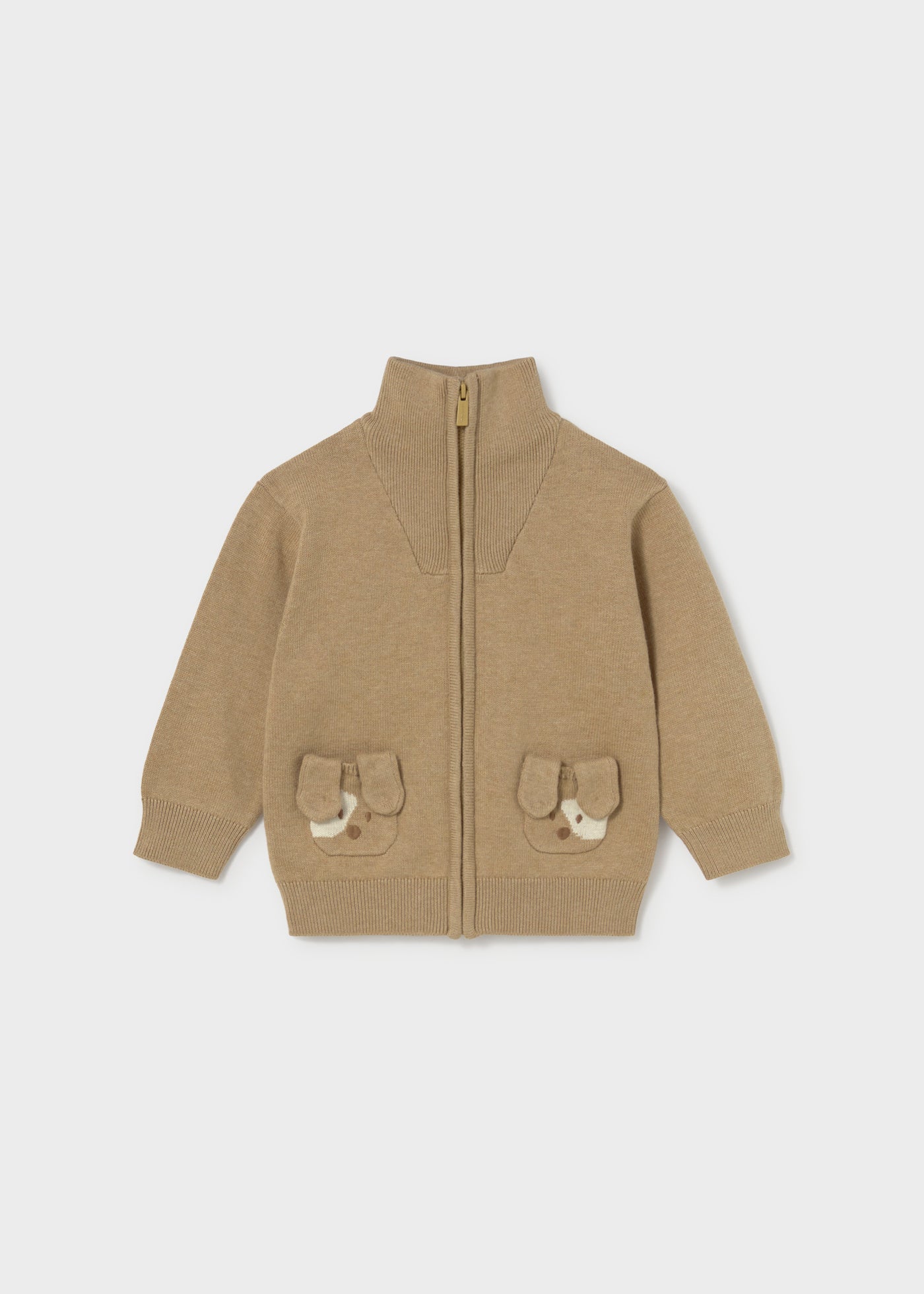 Sudadera cremallera tricot perritos bebé