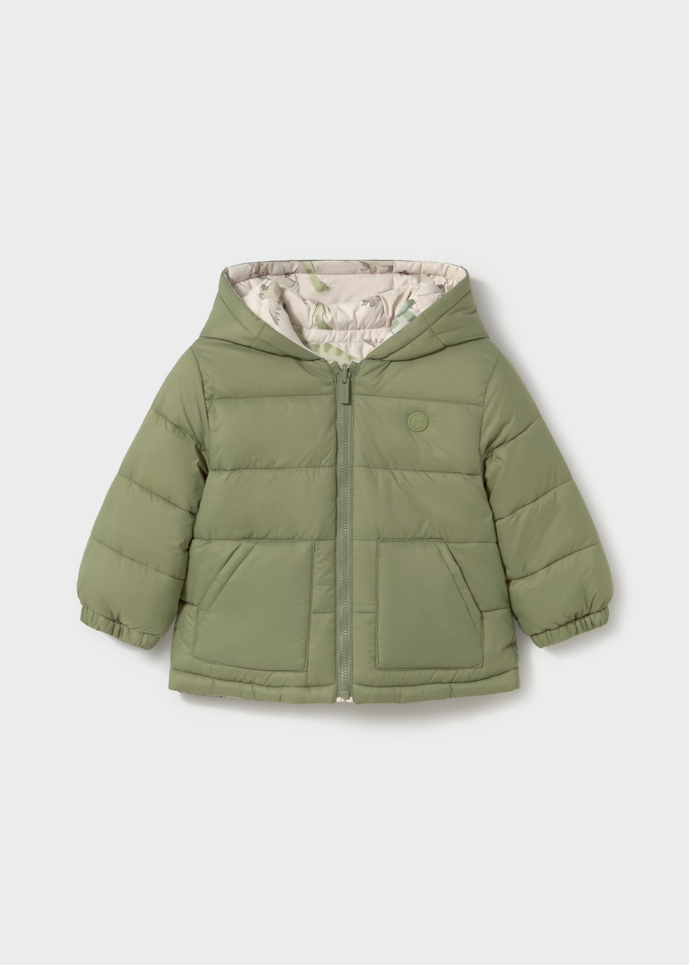 Chaquetón soft reversible estampado bebé
