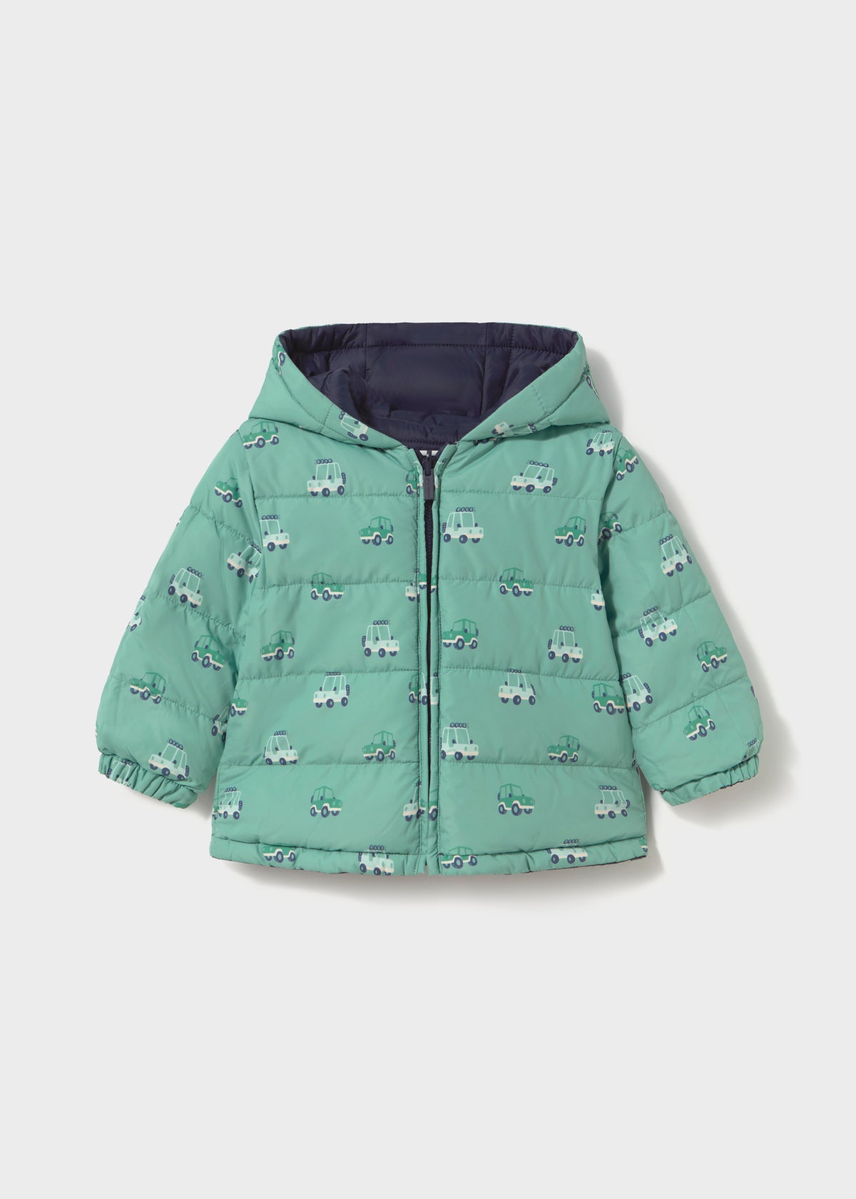Chaquetón soft reversible estampado bebé