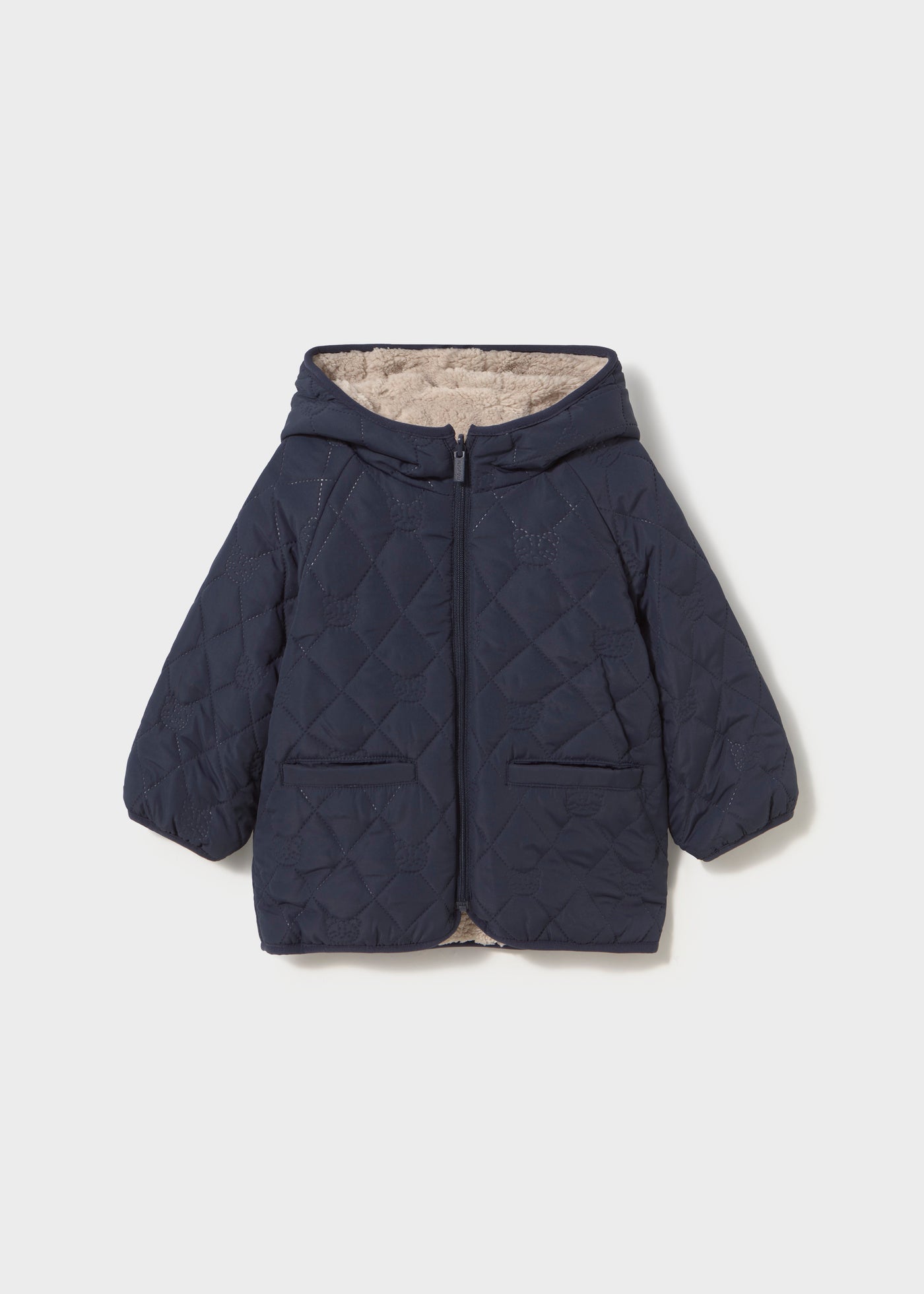 Chaquetón borrego reversible bebé