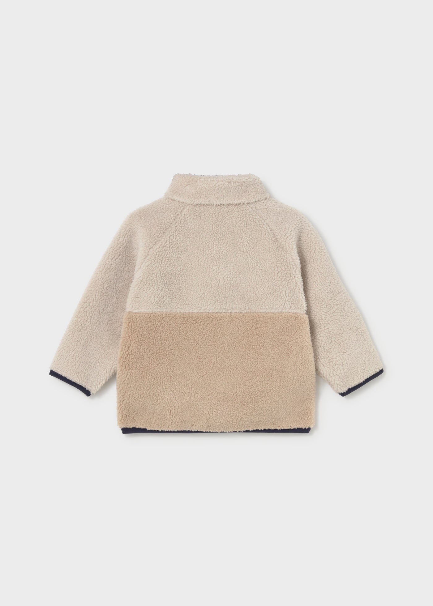 Sudadera cremallera borrego bebé