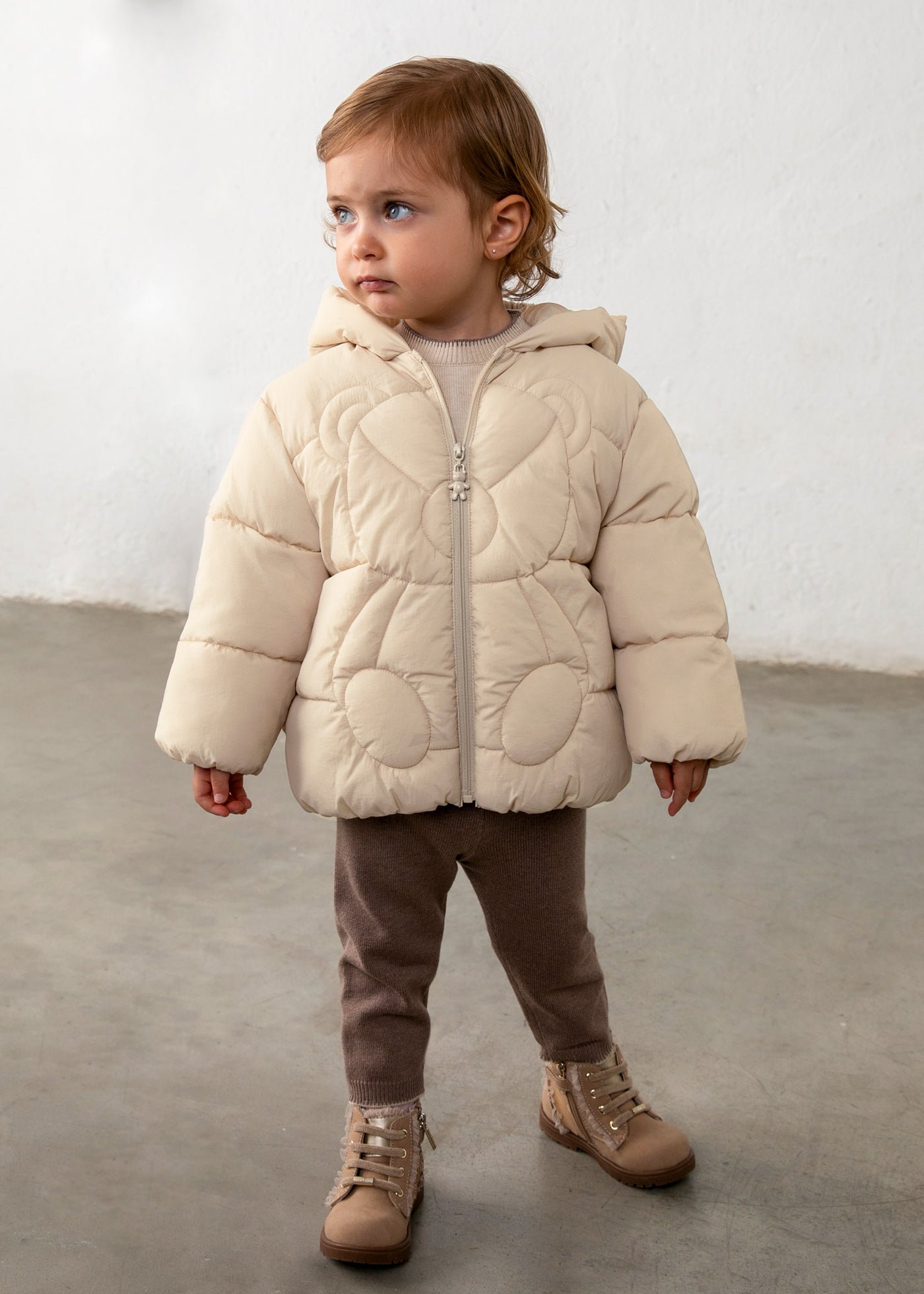 Chaquetón acolchado osito bebé